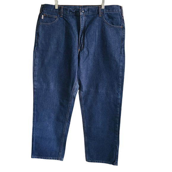 CARHARTT FRB160 DNM FR Flame Resistant Fire HRC 3 Blue Jeans Men's 42‎ x 30 NEW - Picture 2 of 10